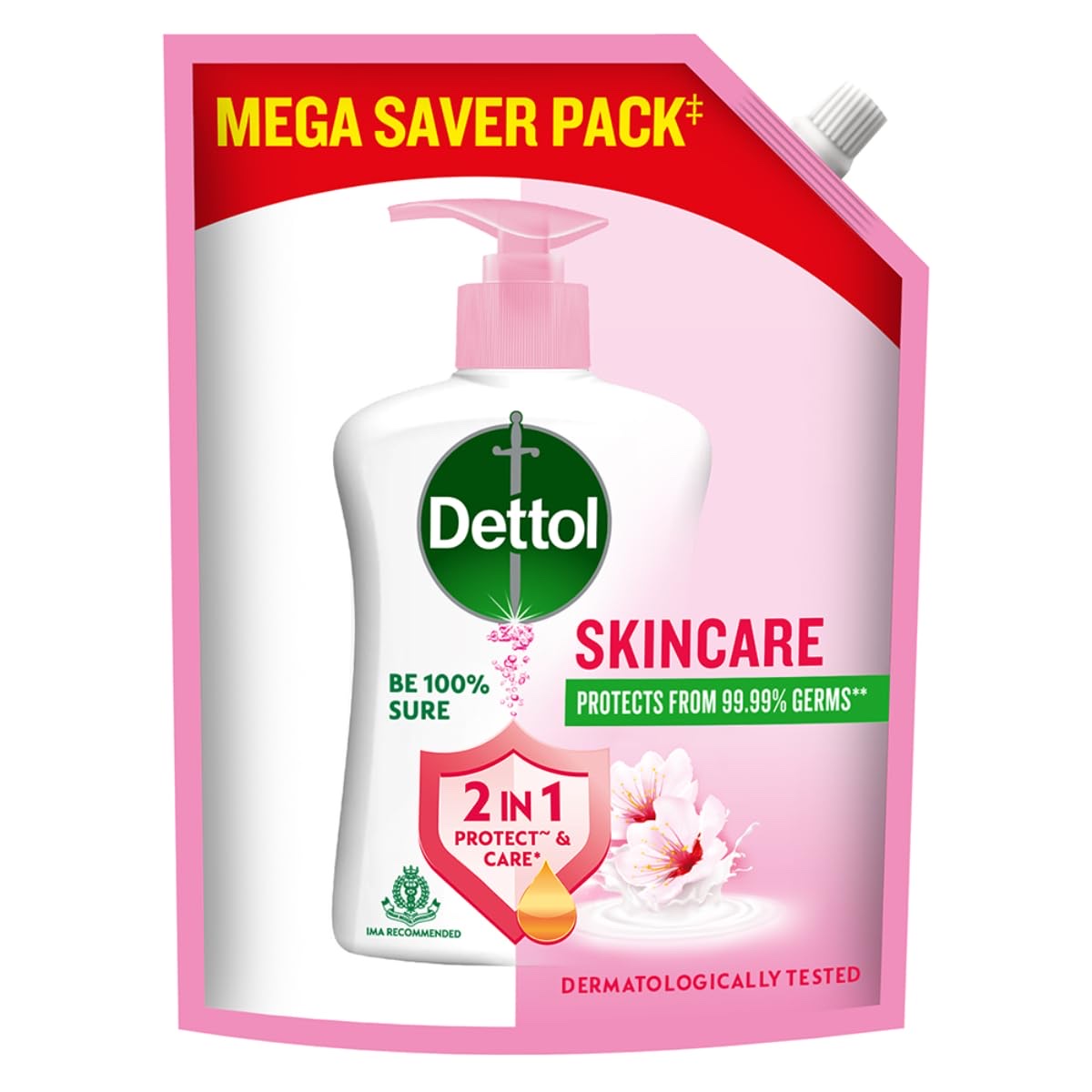 Dettol Skincare Liquid Handwash Refill 1350ml
