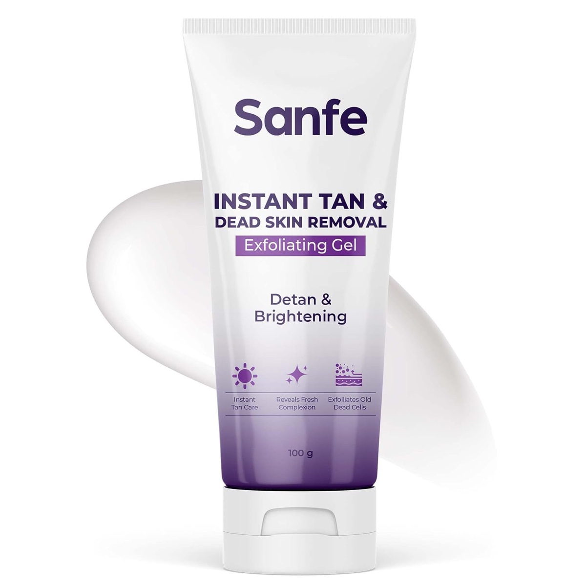 Sanfe Instant Tan & Dead Skin Removal Exfoliating Gel 100g
