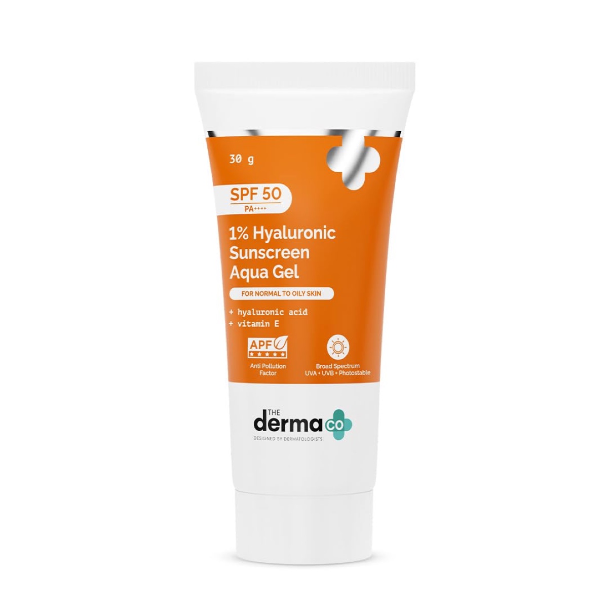 The Derma Co 1% Hyaluronic Sunscreen Aqua Gel SPF 50 PA++++ 30g